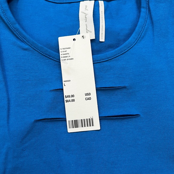 Urban Outfitters Slashed Mini Dress Blue Large - Picture 8 of 12